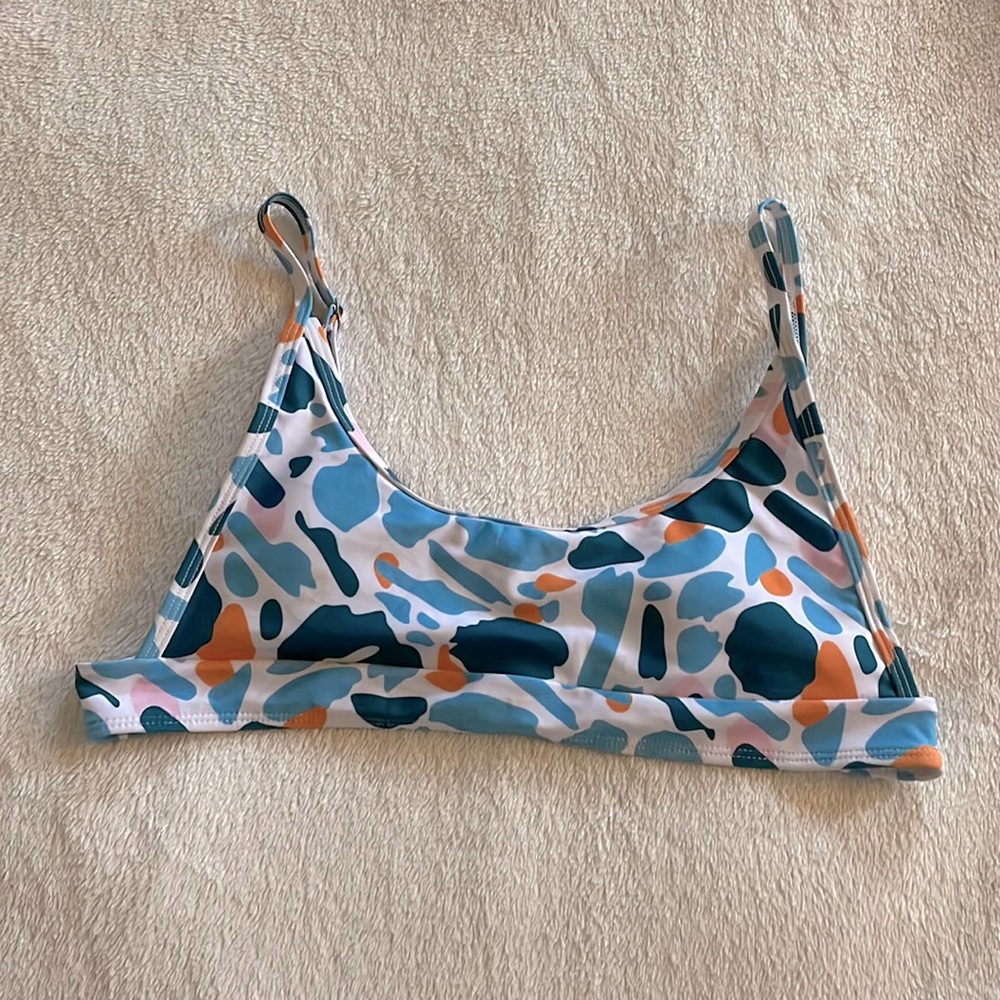 Patterned Swim Top